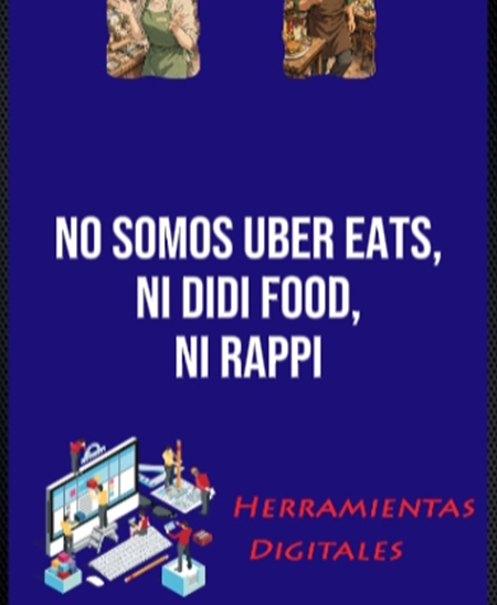 imagen de No somos Uber Eats, ni Didi Food, ni Rappi